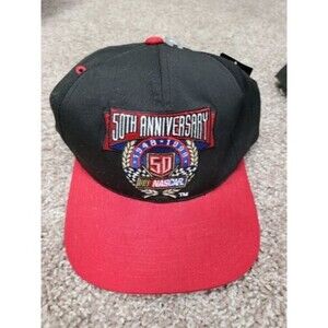 Vintage 1998 NASCAR 50th Anniversary Snapback Hat Cap NWT